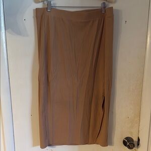 Beige Women's Midi Skirt